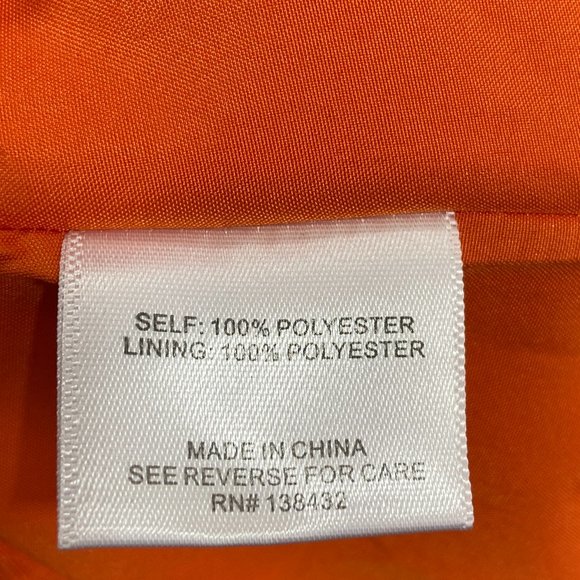 Modcloth 60's look A-Line Pleated Tangerine Orange Textured Lined Mini Dress - Picture 10 of 11